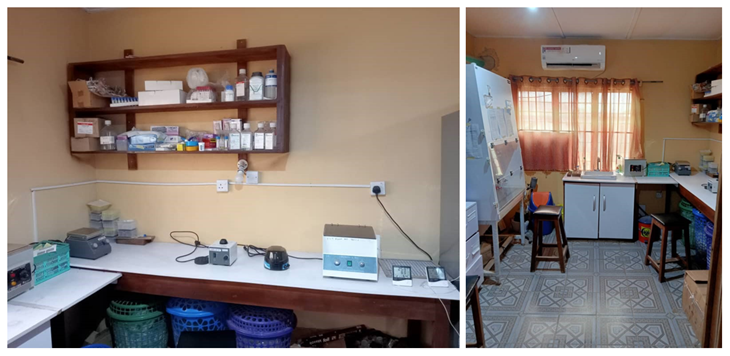 Photos of the FISH Laboratory at Obafemi Awolowo University Teaching Hospitals Complex, Nigeria